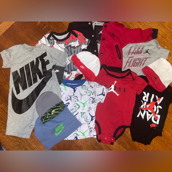 11 piece Nike air jordan bodysuit onesie bundle michael jordan